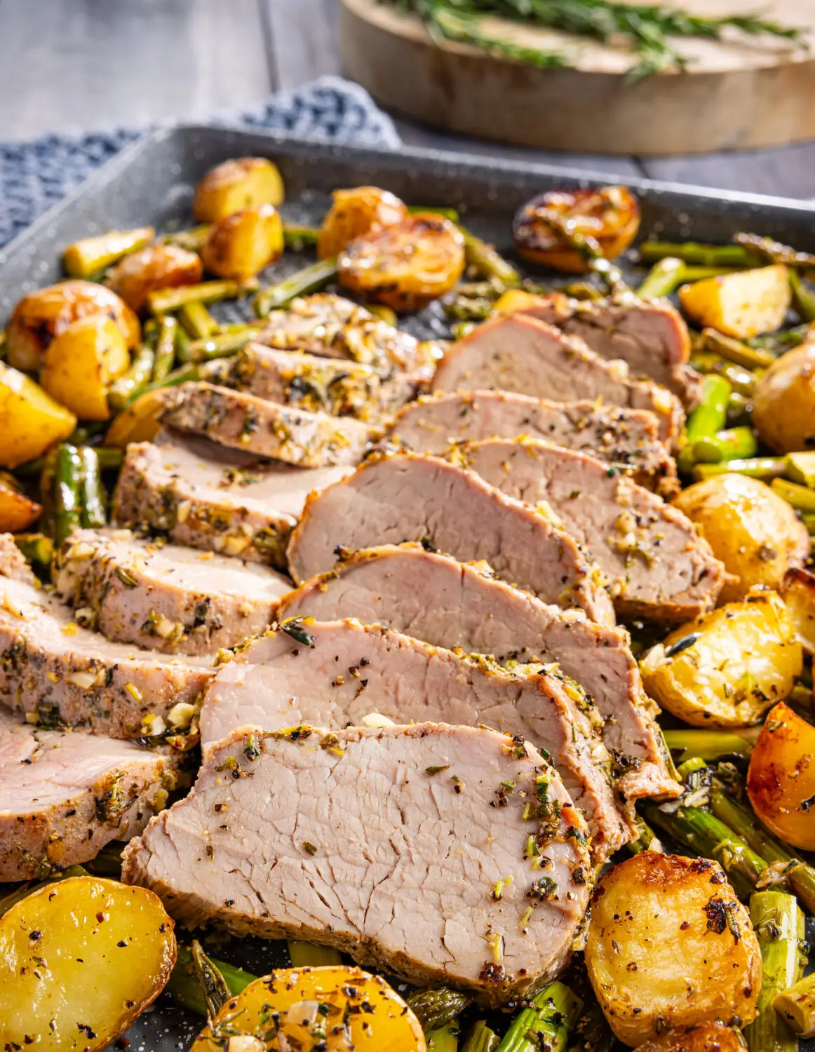 Sheet-Pan Lemon-Garlic Pork Tenderloin